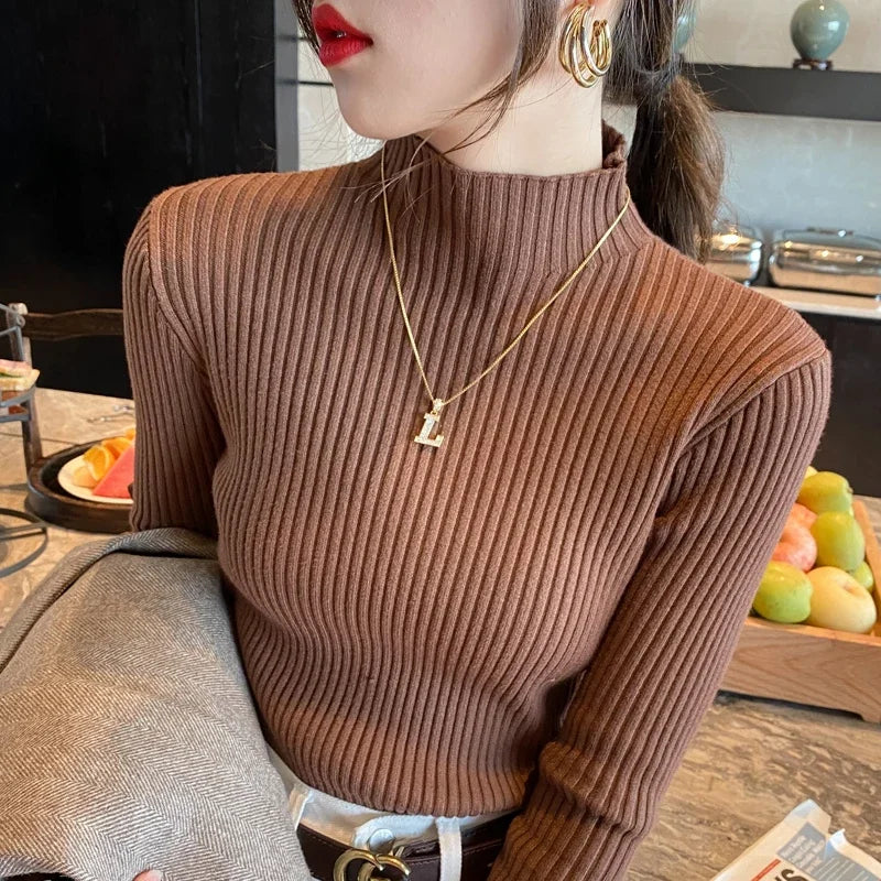 Cozy Chic Ribbed Turtleneck
