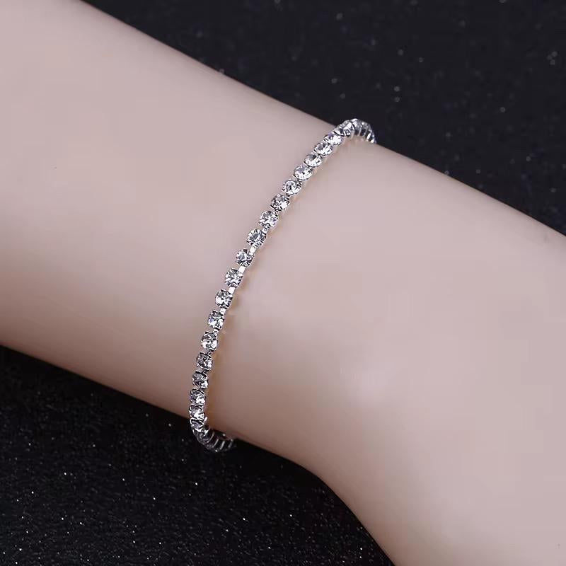 Bridal Jewellery Set, Princess Cut Shape Necklace Set, Sparkling Necklace, Bracelet and Earring Zirconia Jewellery, Jewellery Gift