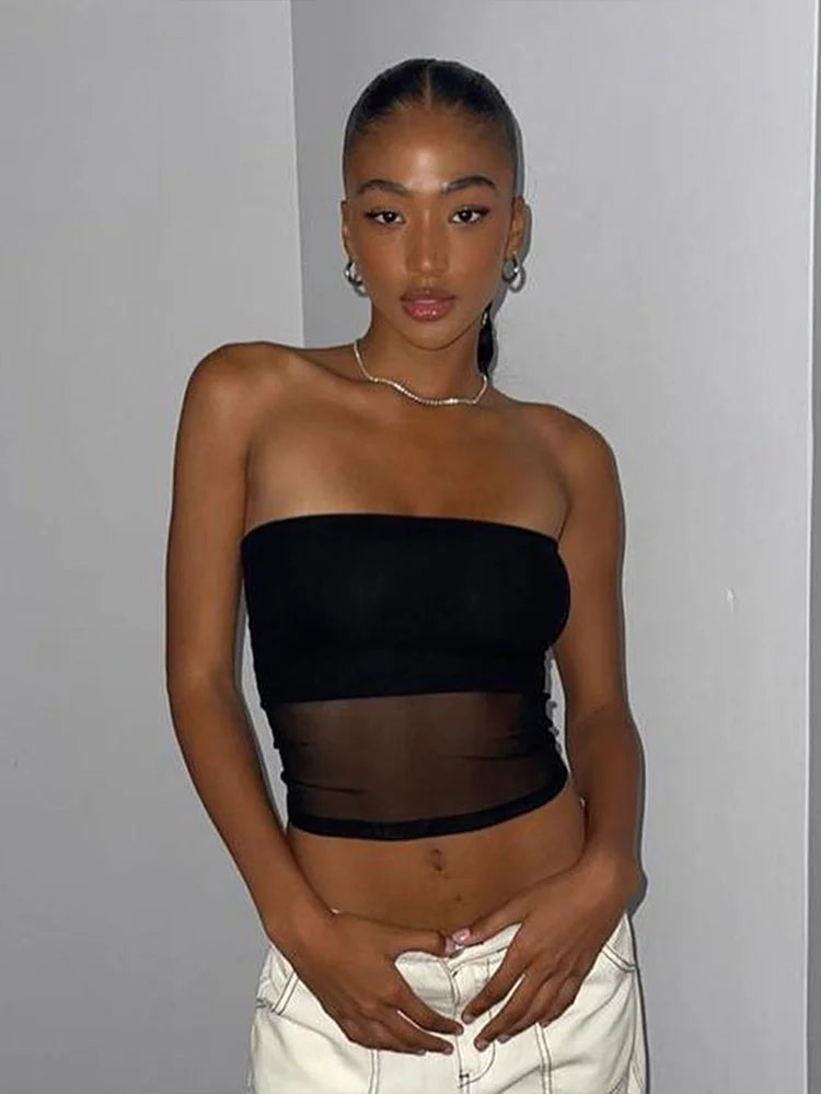 The Mesh Bandeau Top