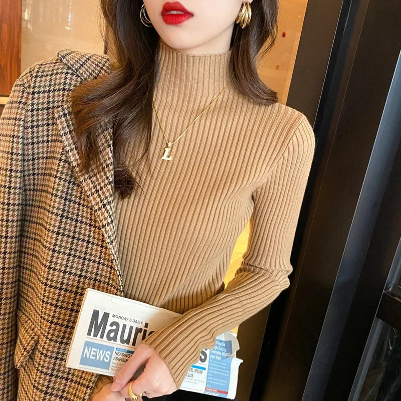 Cozy Chic Ribbed Turtleneck