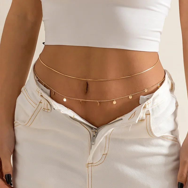 The Layered Chain Waist Jewelry