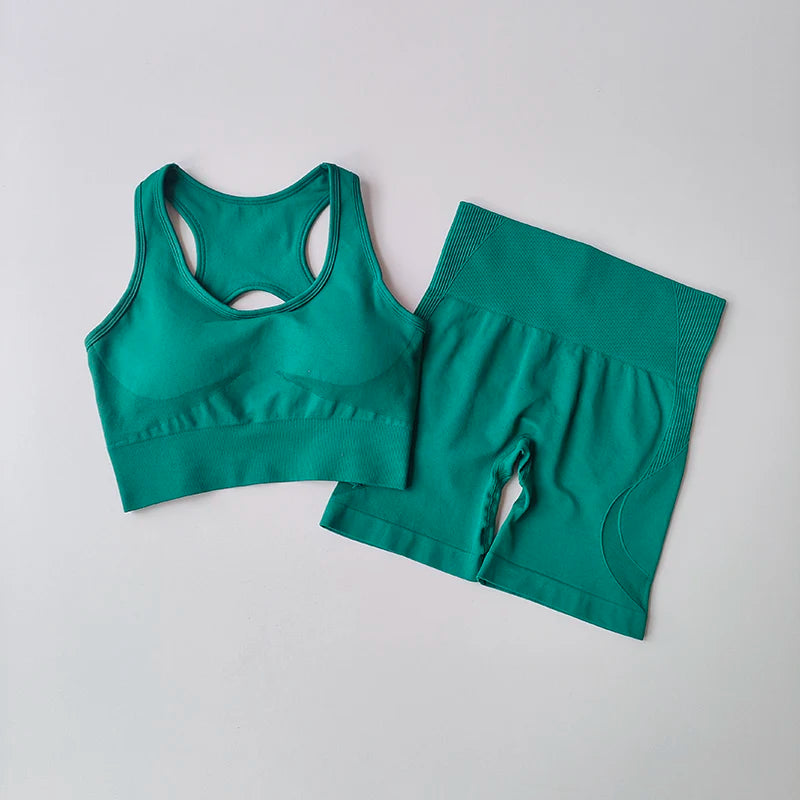 The Cross-Back Active Shorts Set