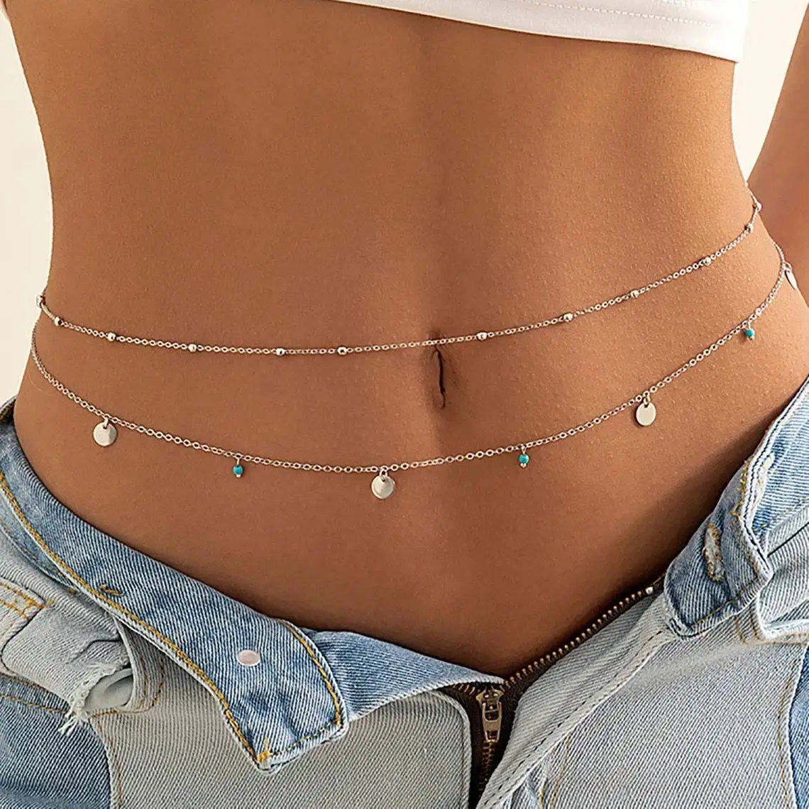 The Layered Chain Waist Jewelry
