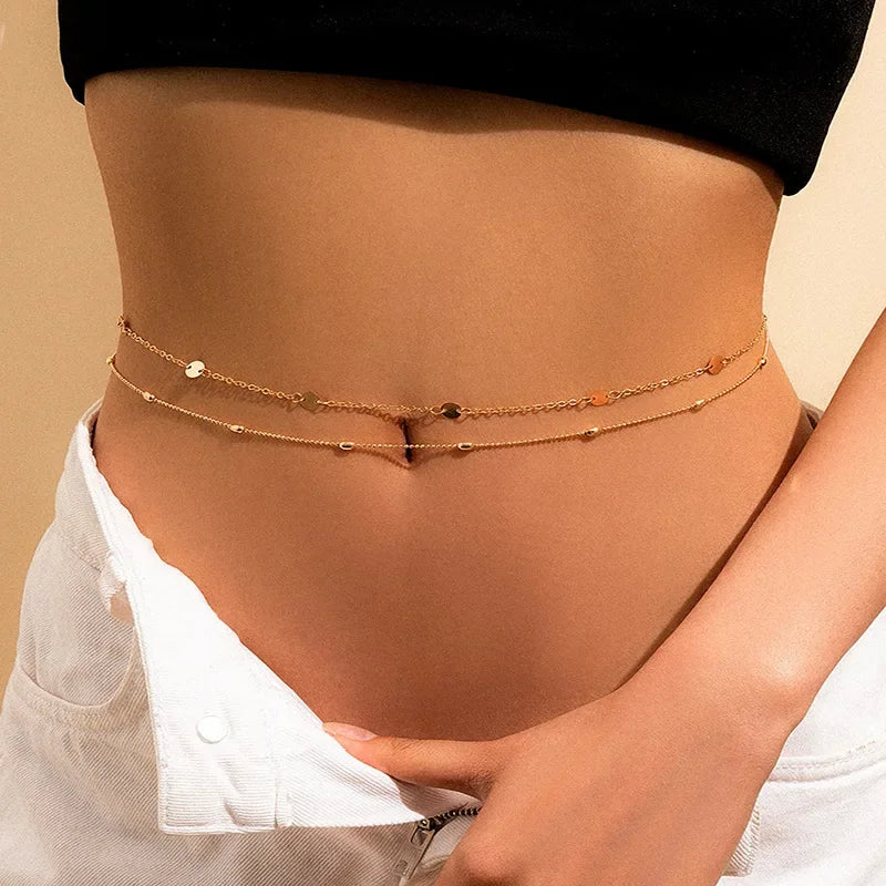 The Layered Chain Waist Jewelry