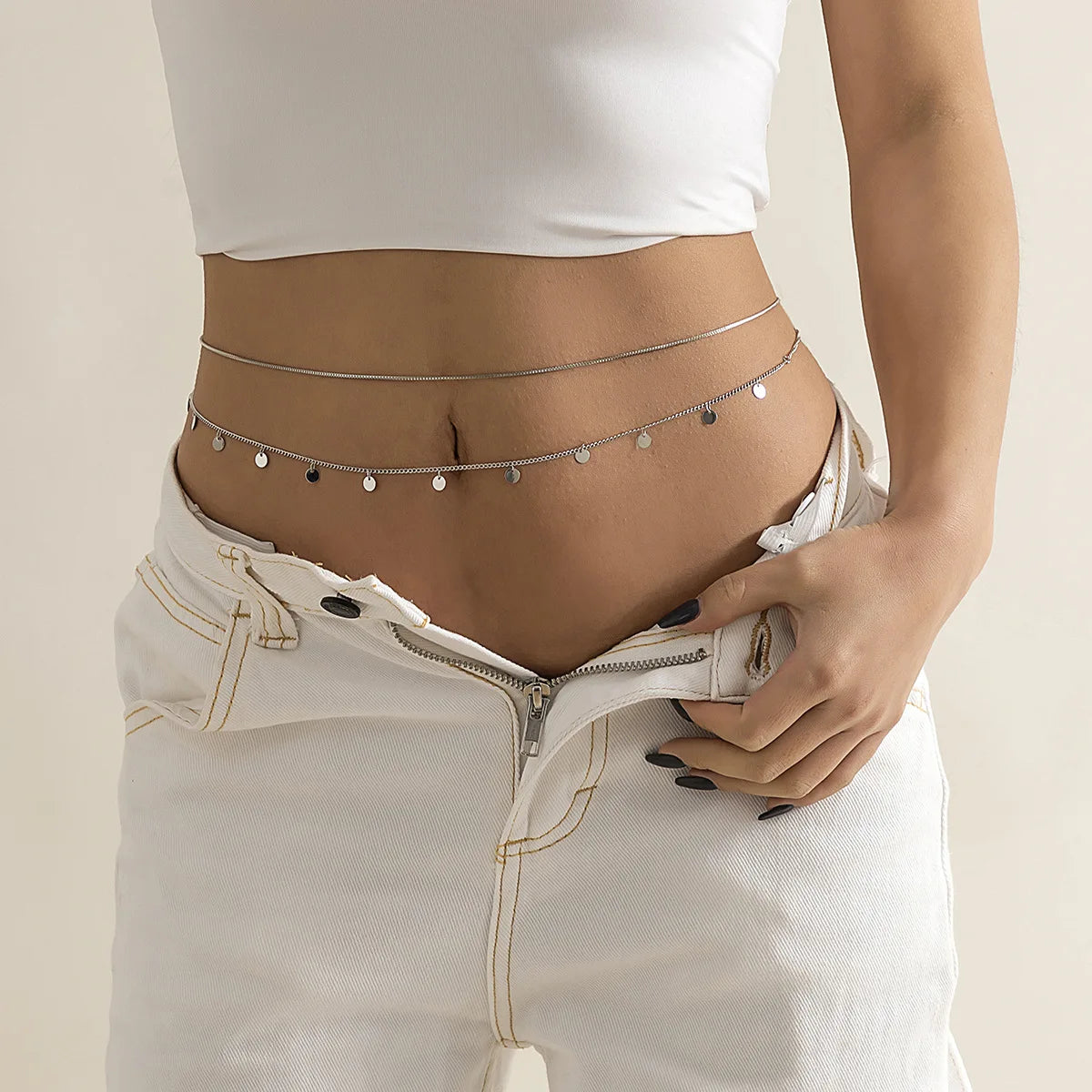 The Layered Chain Waist Jewelry
