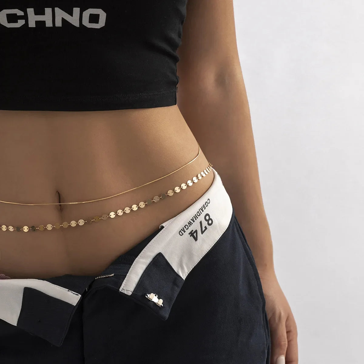 The Layered Chain Waist Jewelry