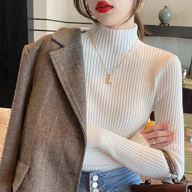 Cozy Chic Ribbed Turtleneck