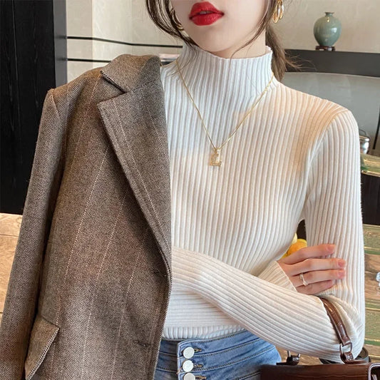 Cozy Chic Ribbed Turtleneck