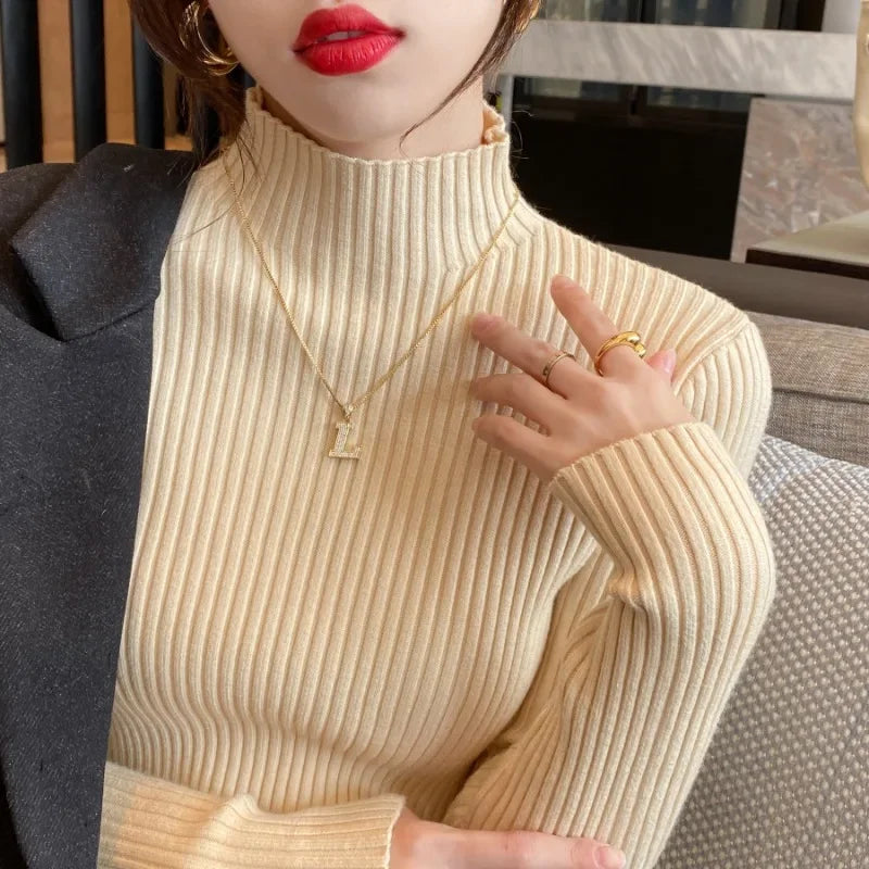 Cozy Chic Ribbed Turtleneck